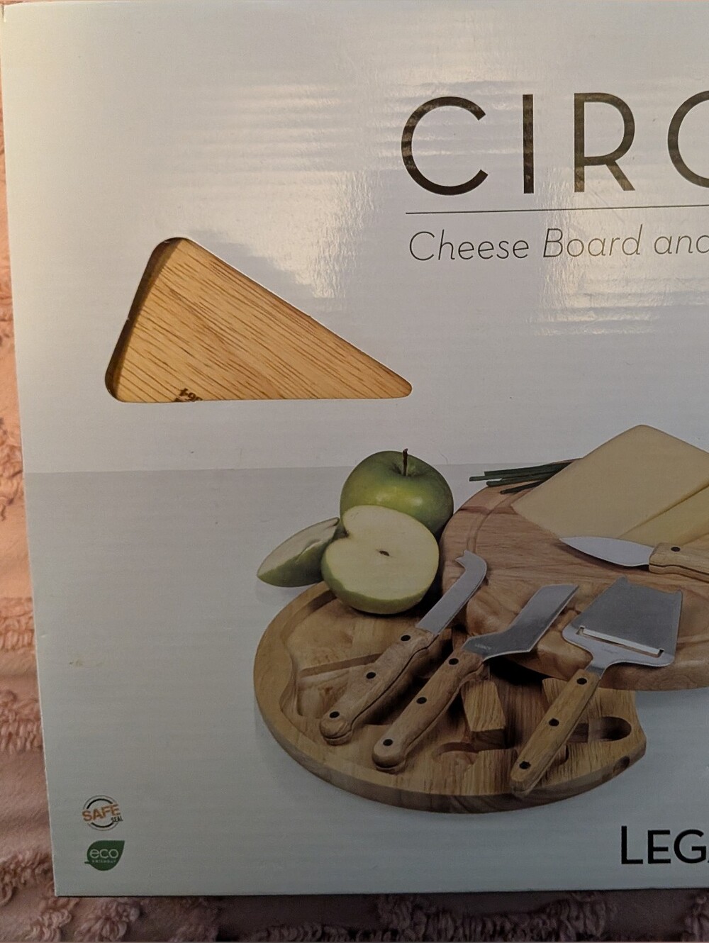 Circo Legacy Bamboo Cheese Board and Tool Set - Natural Wood